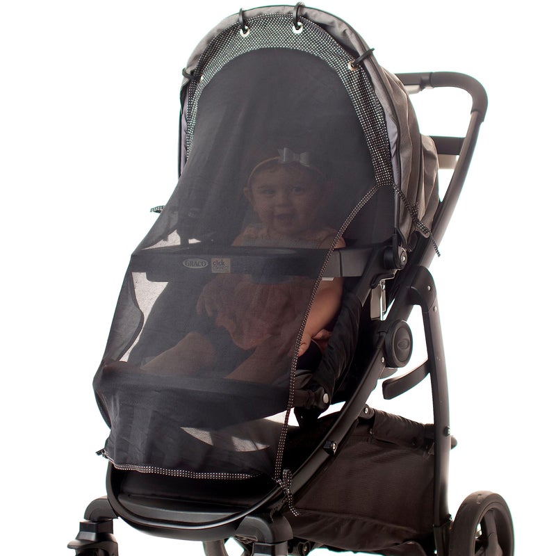 إنتيمام Stroller Sun Shade (Large) - Universal Adjustable SPF 30+ Sunshade with See Through, Strollers Canopy Stroller Shade Extender, Shades Cover for Strollers, Mesh Net Cover for Sun Protection by - Image 1