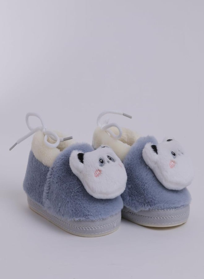 Coocuddle Newborn Baby Shoes I Toddler First Walking Shoes I Non-Slip Prewalker Sneakers for Baby Boys & Girls Blue - Image 4