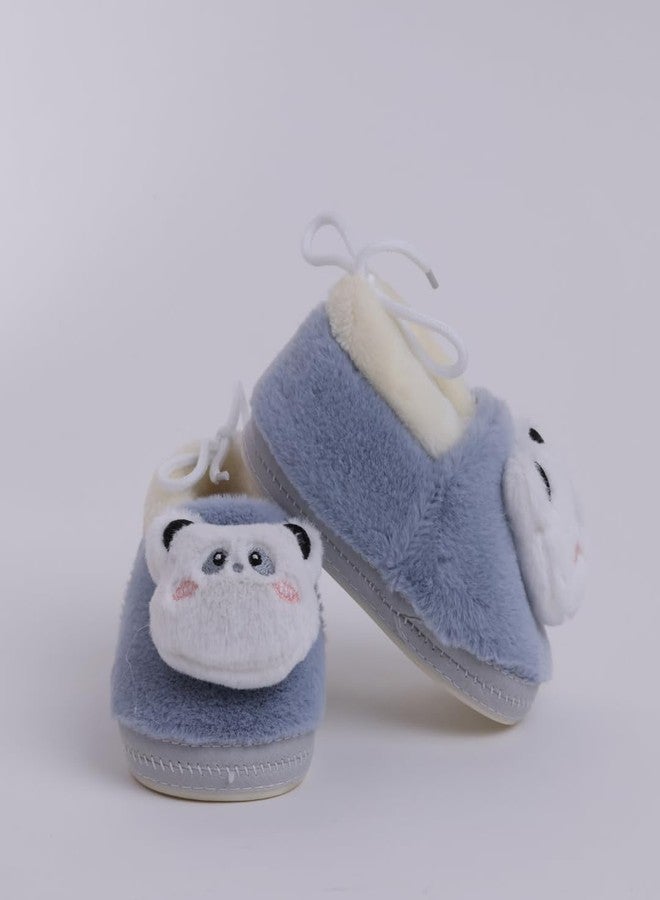 Coocuddle Newborn Baby Shoes I Toddler First Walking Shoes I Non-Slip Prewalker Sneakers for Baby Boys & Girls Blue - Image 5