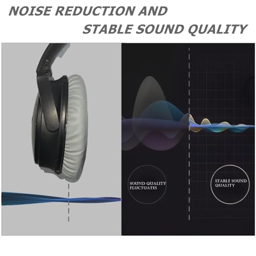 Cypher.V Headphones Replacement Ear Pads,for Bose Quietcomfort QC15 QC25 QC35 35 ii (Grey) - Image 3