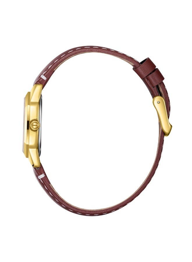 Lee Cooper ساعة أنالوج جلدية للنساء LC08202.112 - 27x34 مم - Image 3