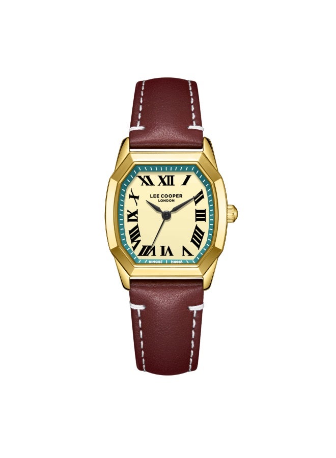 Lee Cooper ساعة أنالوج جلدية للنساء LC08202.112 - 27x34 مم - Image 1