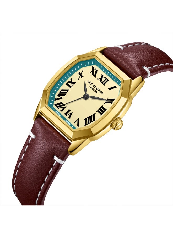 Lee Cooper ساعة أنالوج جلدية للنساء LC08202.112 - 27x34 مم - Image 2