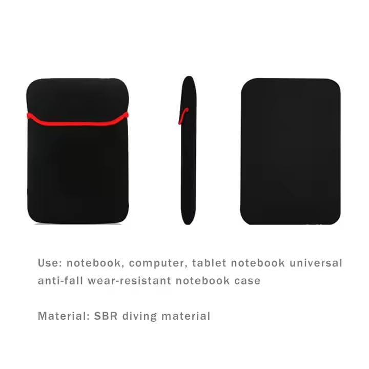 Aliens 15.6 Inch Reversible Laptop Sleeve, Slim Fit Neoprene Material Zipperless Dual Color Laptop Case Cover Bag for MacBook, Asus, Acer, Lenovo, Dell, HP,Tablet,ipad Also Use as Mousepad(Red/Black) - Image 4