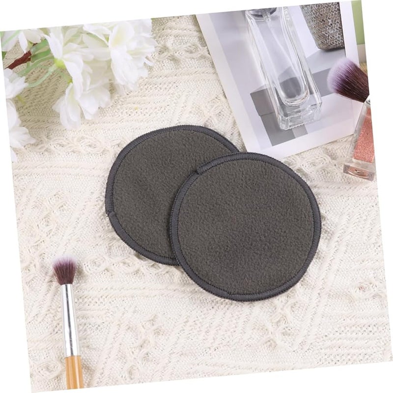 وسادات إزالة المكياج القابلة لإعادة الاستخدام من الخيزران 30 قطعة، وسادات تنظيف الوجه الناعمة، طقم تجميل للنساء - Image 3