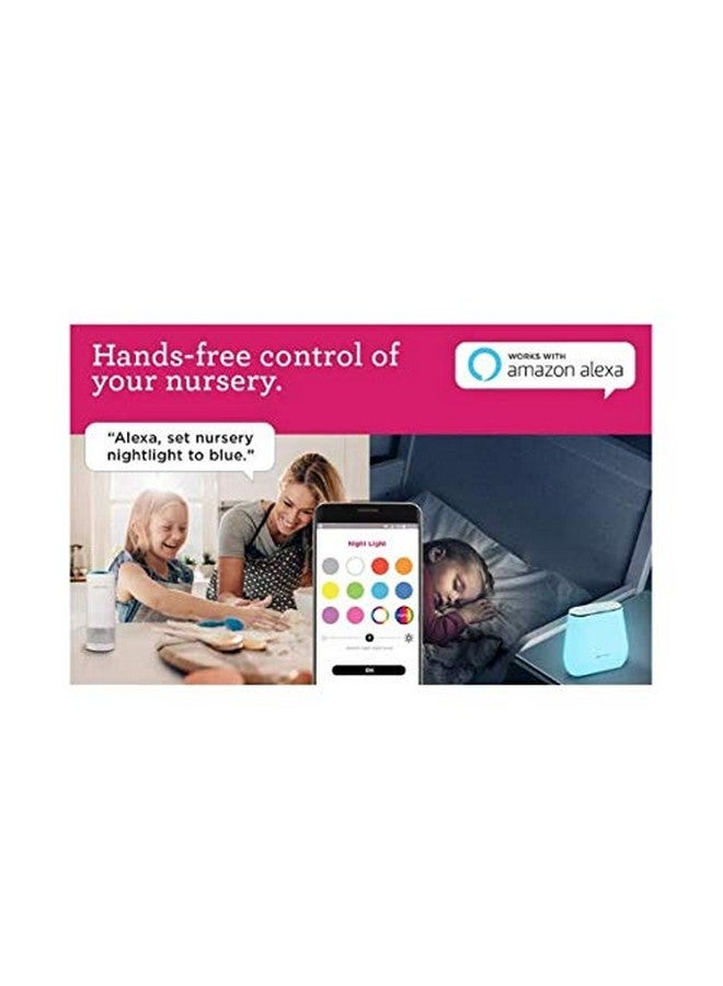 Project Nursery Project Nursery Bluetooth Smart Sound Soother with Multi-Color Nightlight, Alexa Enabled, Voice Control, 3 Natural Sounds, 3 Lullabies, Power Adapter Included  - Image 4