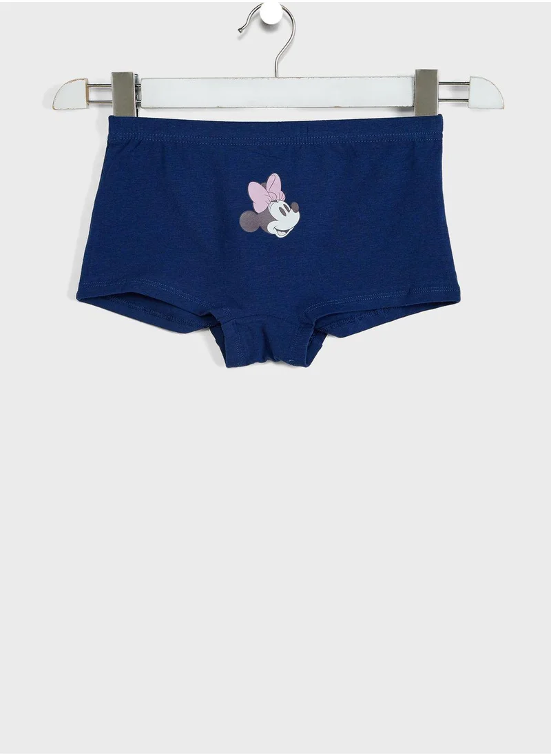 Disney Youth 3 Pack Minnie Mouse Boxers