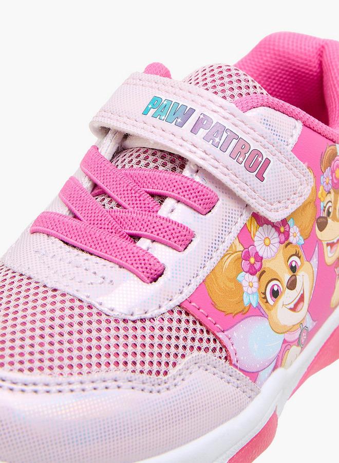 PAW PATROL Girls Hook & Loop Light-Up School Sneakers - Image 4