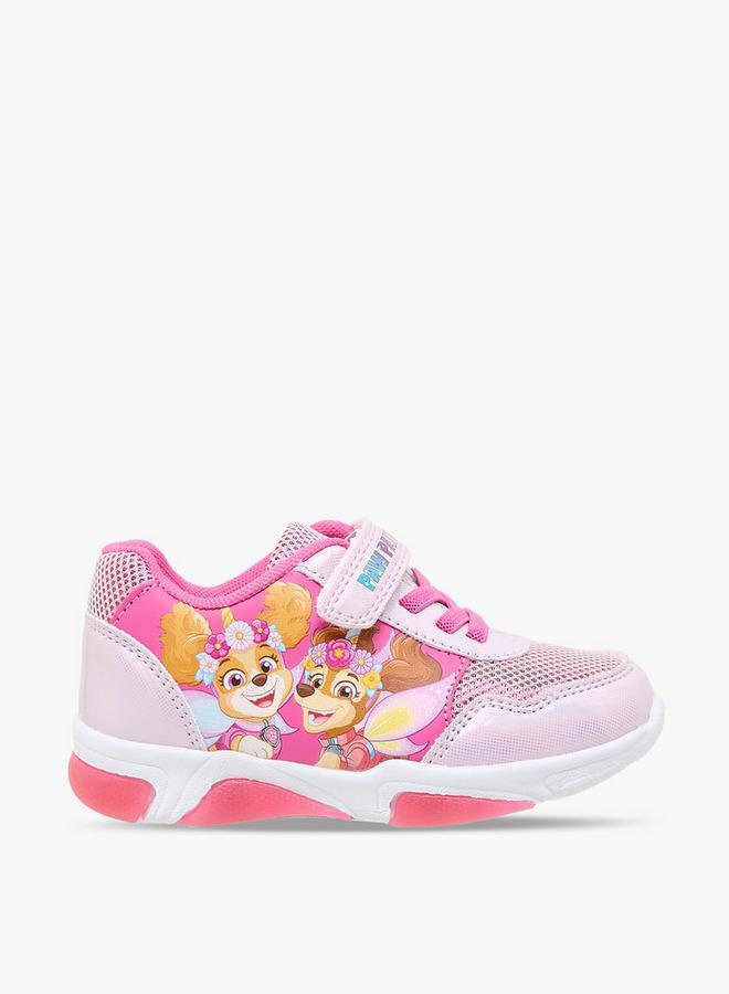 PAW PATROL Girls Hook & Loop Light-Up School Sneakers - Image 3