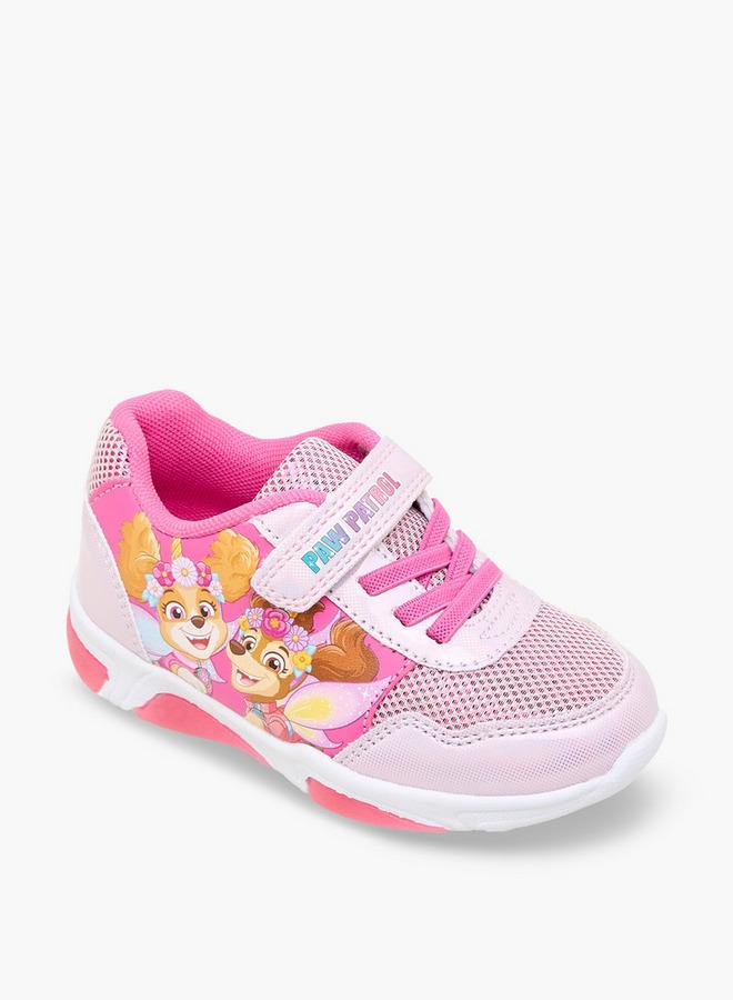 PAW PATROL Girls Hook & Loop Light-Up School Sneakers - Image 2