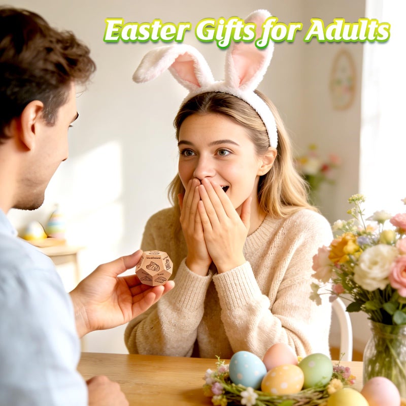 Winzwon Easter Basket Stuffers Gifts for Teens Mens Adults, Dad Gifts for Fathers Day, Winzwon Date Night Food Decision Dice, Anniversary Birthday Wedding Couples Gifts for Him Women Boyfriend Girlfriend - Image 3