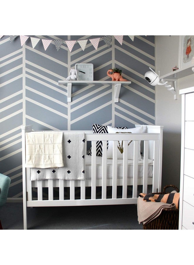 iTODOS Baby Monitor Mount Compatible With Hellobaby Hb65Hb66Hb248Anmeate Sm935E Baby Monitor Camera Versatile Twist Mount Without Tools Or Wall Damage White - Image 5