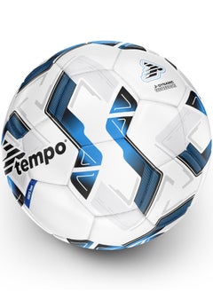 TEMPO IGNITE Team White/Blue Football Size 4 