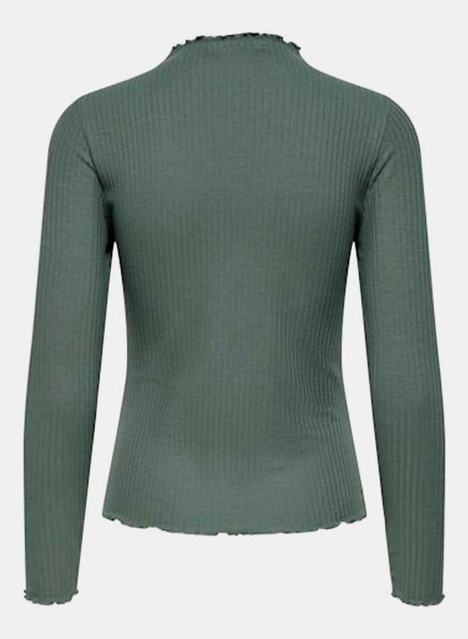 ONLY Womens Emma Longsleeve High Neck Top - Image 2