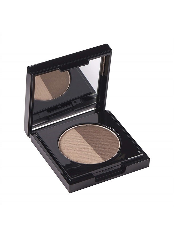 Arches & Halos Duo Luxury Brow Powder - Two-for-one Versatile Compact Powder - For Full, Defined Brows - Vegan and Cruelty Free Makeup - Mocha Blonde, 0.088 oz - Image 1