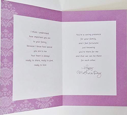 Greeting Card For My Sister On Mother's Day with Butterflies - You're A Caring Presence For Your Family and I Feel Fortunate Just Knowing You're There For Me, We Can Be There For Each Other - Image 2