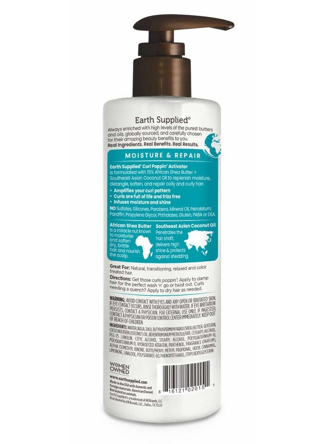 Earth Supplied Curl Poppin' Activator With 15% Shea Butter - Image 2