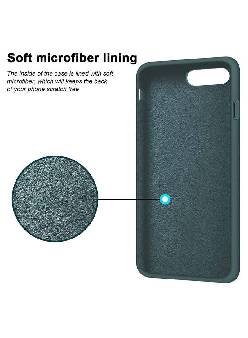 MIGOFAST Soft Silicone Gel Rubber Bumper Case Microfiber Lining Hard Shell Shockproof Full-body Protective Case Cover for iPhone 7 Plus iPhone 8 Plus - Image 5