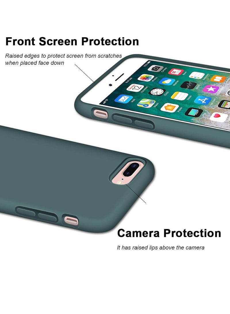 MIGOFAST Soft Silicone Gel Rubber Bumper Case Microfiber Lining Hard Shell Shockproof Full-body Protective Case Cover for iPhone 7 Plus iPhone 8 Plus - Image 3