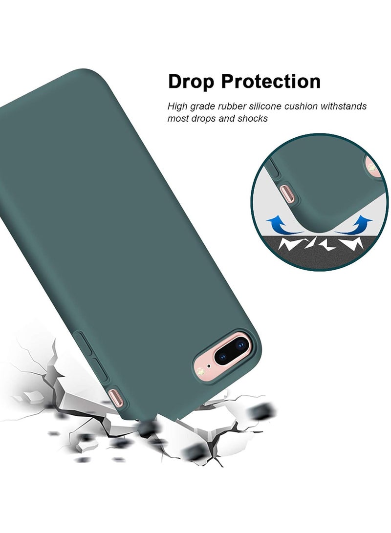 MIGOFAST Soft Silicone Gel Rubber Bumper Case Microfiber Lining Hard Shell Shockproof Full-body Protective Case Cover for iPhone 7 Plus iPhone 8 Plus - Image 2