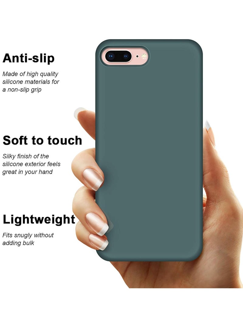 MIGOFAST Soft Silicone Gel Rubber Bumper Case Microfiber Lining Hard Shell Shockproof Full-body Protective Case Cover for iPhone 7 Plus iPhone 8 Plus - Image 4
