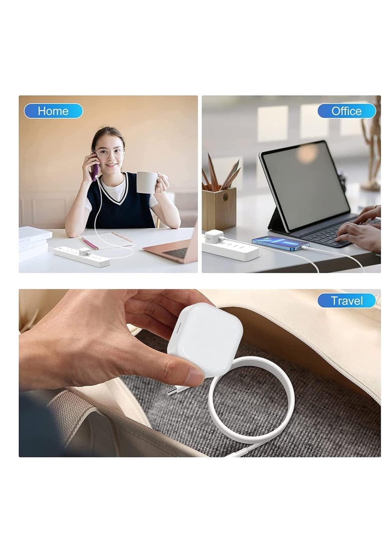 Generic - USB C Plug, 20W PD Fast Charger Type C Plug ，USB C Power Adapter Compatible for iPhone 15/14/13/12/11 Series/SE 2022 /XR/XS/X/8/iPad，Fast Charger Type C Charging Adapter Charge Plug USB C Plug- White - Image 1