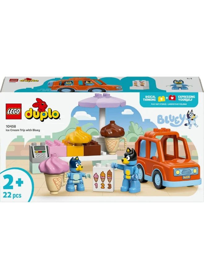 LEGO DUPLO Bluey Ice Cream Trip with Bluey 10458 (22) Pieces