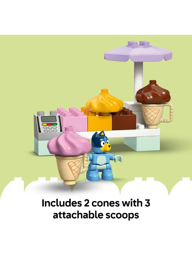 LEGO DUPLO Bluey Ice Cream Trip with Bluey 10458 (22) Pieces