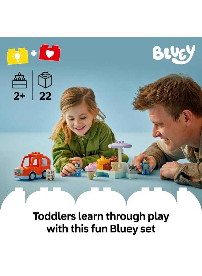 LEGO DUPLO Bluey Ice Cream Trip with Bluey 10458 (22) Pieces - Image 3