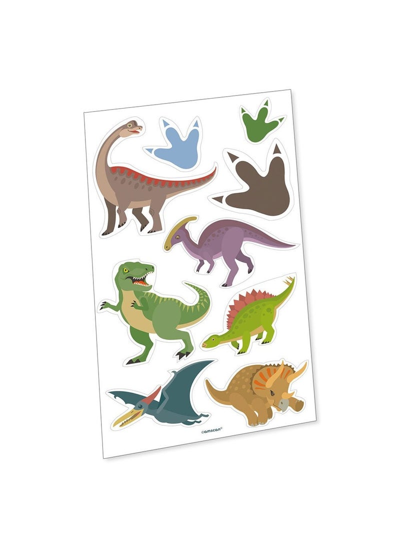 Dinosaur Temporary Tattoos Paper Multicolor Variable