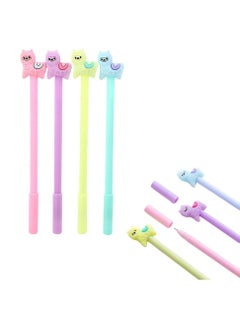 Y&D Cartoon Sheep Alpaca Llama Gel Pen, 4Pcs Cute Colorful Rollerball Pens for School Office Writing Supplies Stationery Gift, Black Ink, 0.38mm Ball Point  - Image 1