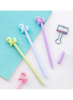 Y&D Cartoon Sheep Alpaca Llama Gel Pen, 4Pcs Cute Colorful Rollerball Pens for School Office Writing Supplies Stationery Gift, Black Ink, 0.38mm Ball Point  - Image 5