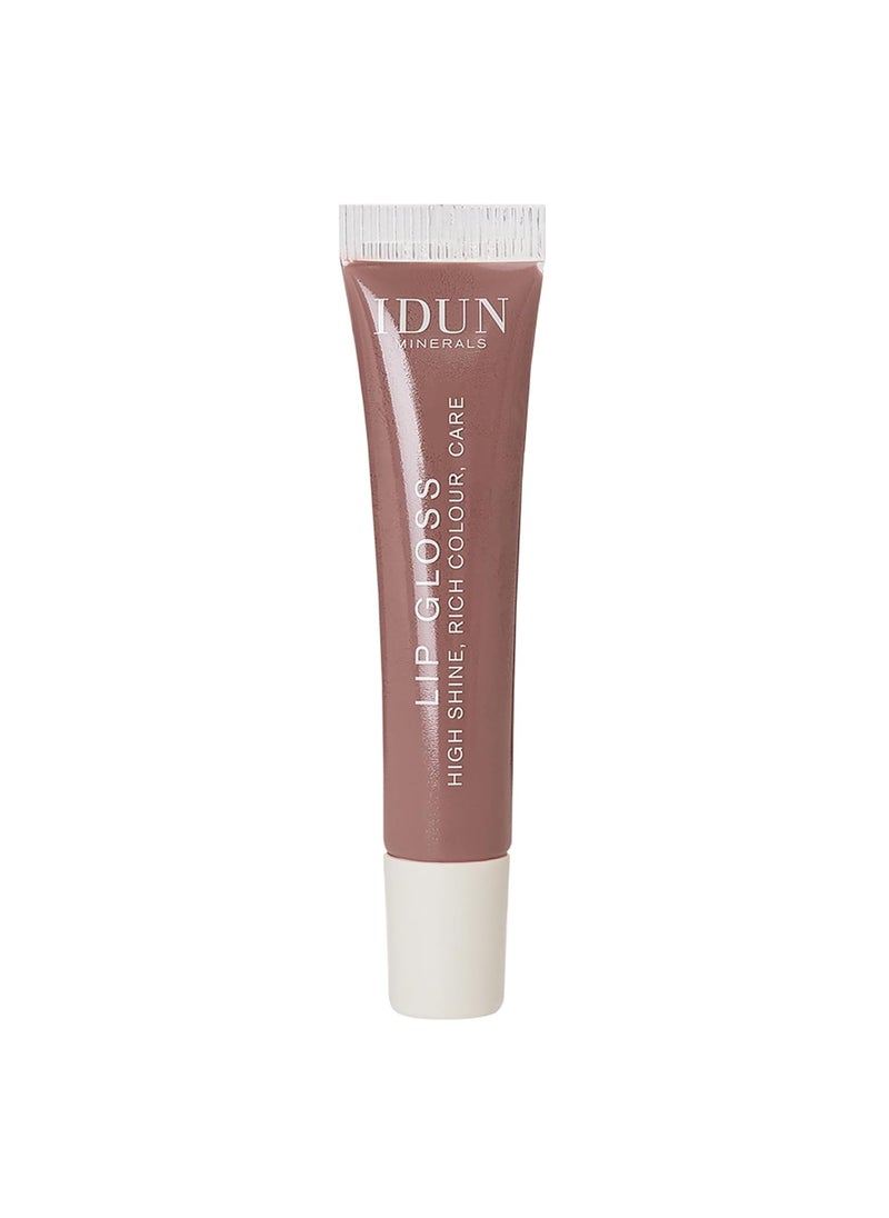 IDUN MINERALS Lip Gloss  Soft Creamy Formula for Velvet Soft Shiny Pout  Intense Vitamin E Hydration for Dry Chapped Lips  NonSticky Long Lasting Pigment  006 Josephine  027 oz 