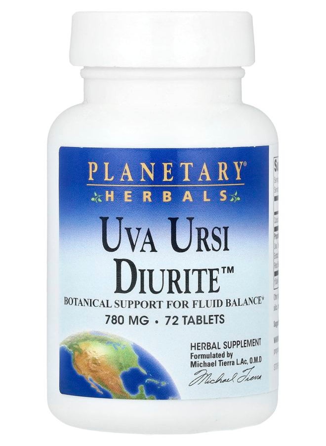 PLANETARY HERBALS Uva Ursi Diurite™ 72 Tablets 