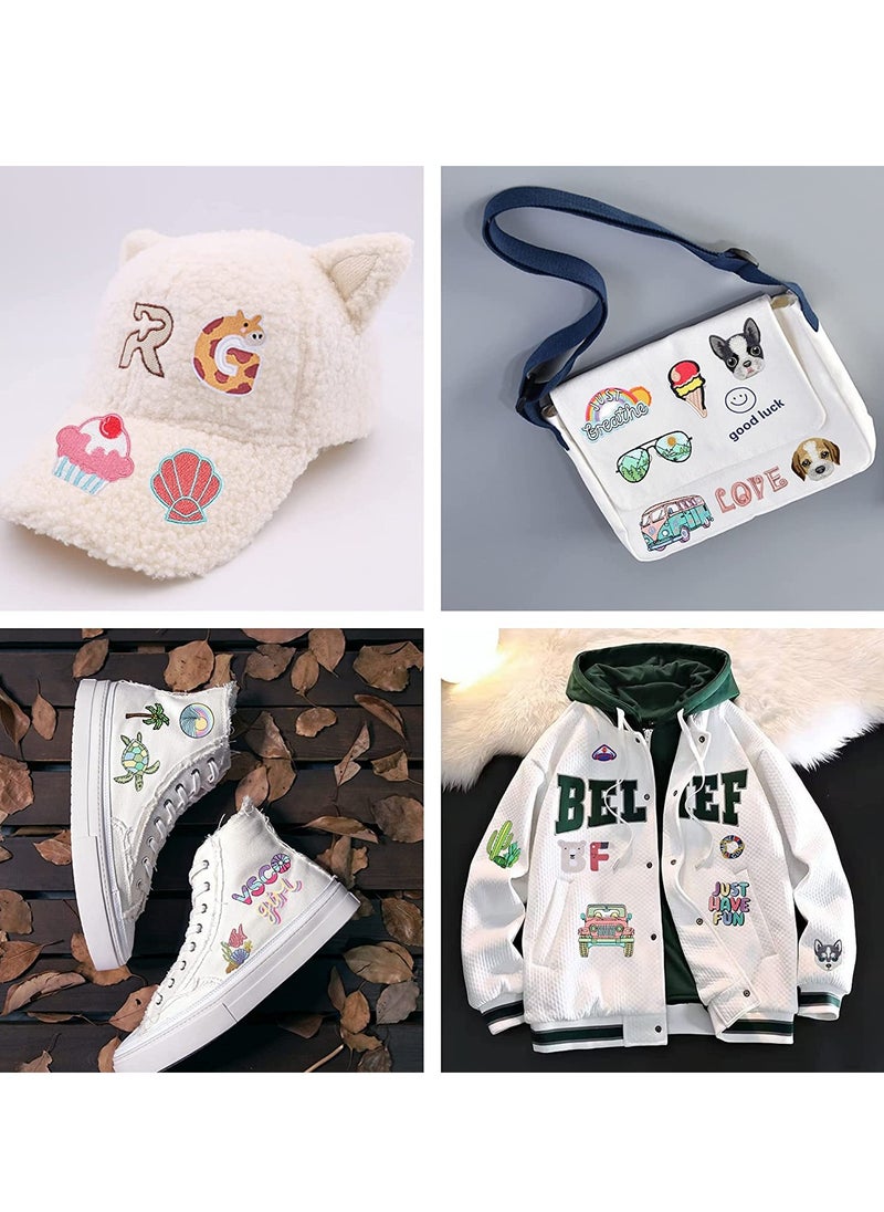Letter Iron on Patches, A-Z Small Letter Patches Alphabet Patches Adhesive Decorative Repair Embroidered Cute Patches Applique for Clothes, Dress, Hats, Jeans, Bag, Backpack 26 Pcs  - Image 4