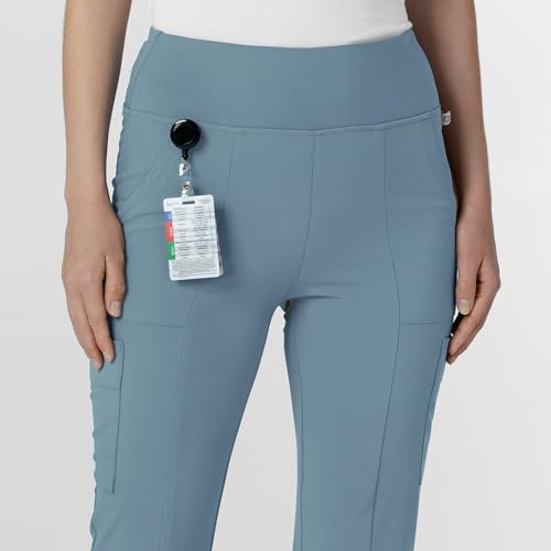 WINK Renew Women's Cargo Flare Scrub Pant - Elemental Blue, 3X Petite - Image 5