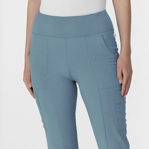 WINK Renew Women's Cargo Flare Scrub Pant - Elemental Blue, 3X Petite - Image 3