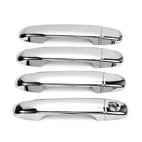 Dreamseek 8Pcs 4 Door Handle Cover Compatible Toyota Camry 2012 2013 2014 Exterior ABS Molding Protector Trim (Chrome Plated) - Image 1