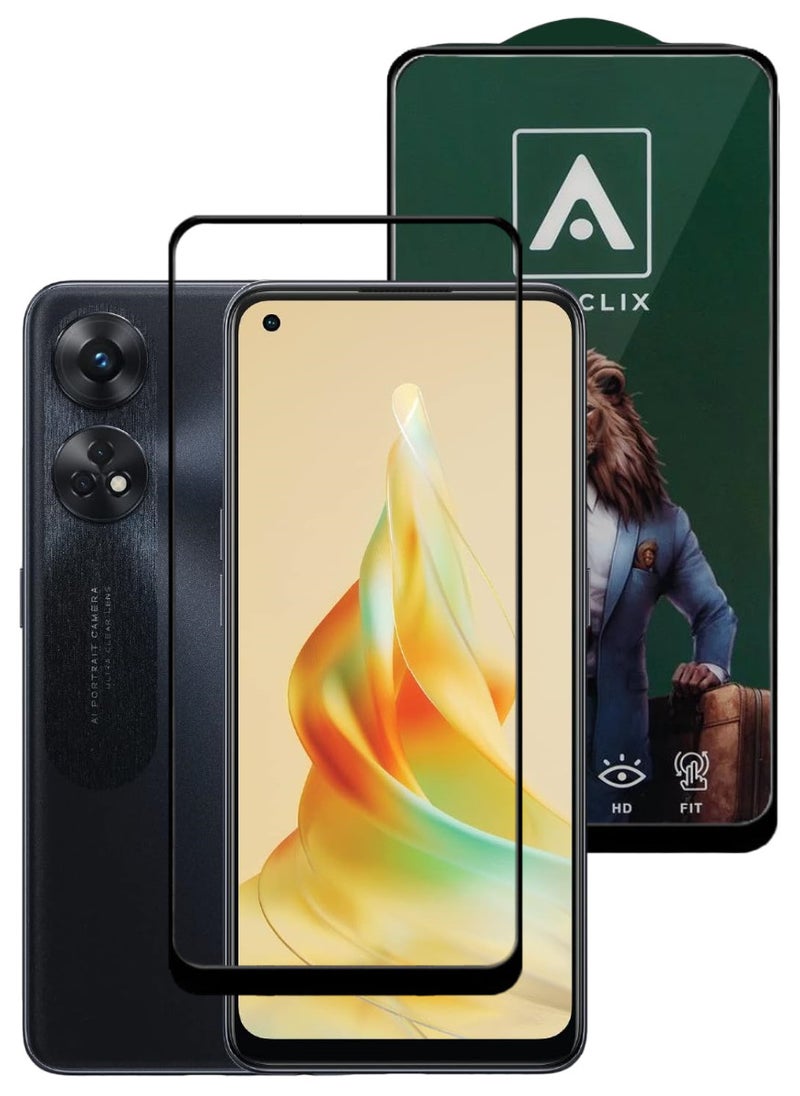 ACLIX Antistatic ESD Dustproof Premium Quality High Definition Tempered Glass Screen Protector Designed For Oppo Reno8 T - Image 1
