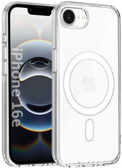 iPhone 16E Case Cover Ultra Durable MagSafe Shockproof Slim and Scratch Resistant Premium MagSafe Case - Clear