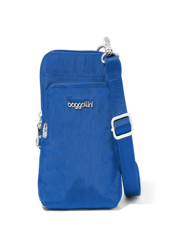 Baggallini Securtex Anti-Theft Activity Crossbody, Lapis, One size - Image 1