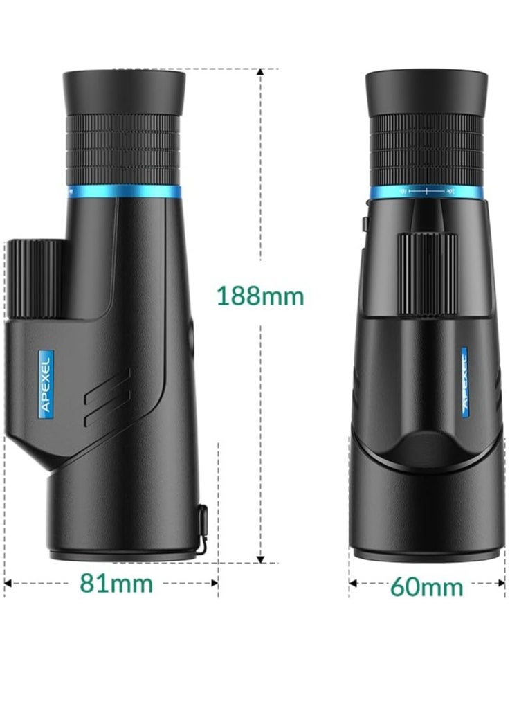 APEXEL - Apexel 10X-20X50 Zoom Monocular - Image 1