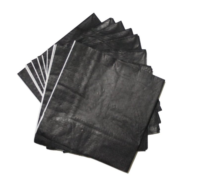 PrettyurParty Pretty UR Party Black Paper Napkins, Beverage Napkin, Disposable Paper Cocktail Napkins, Dinner Napkins for Birthday, Wedding, Graduation Party, Restaurant, Picnic – 2 ply / 20 pcs - Image 5