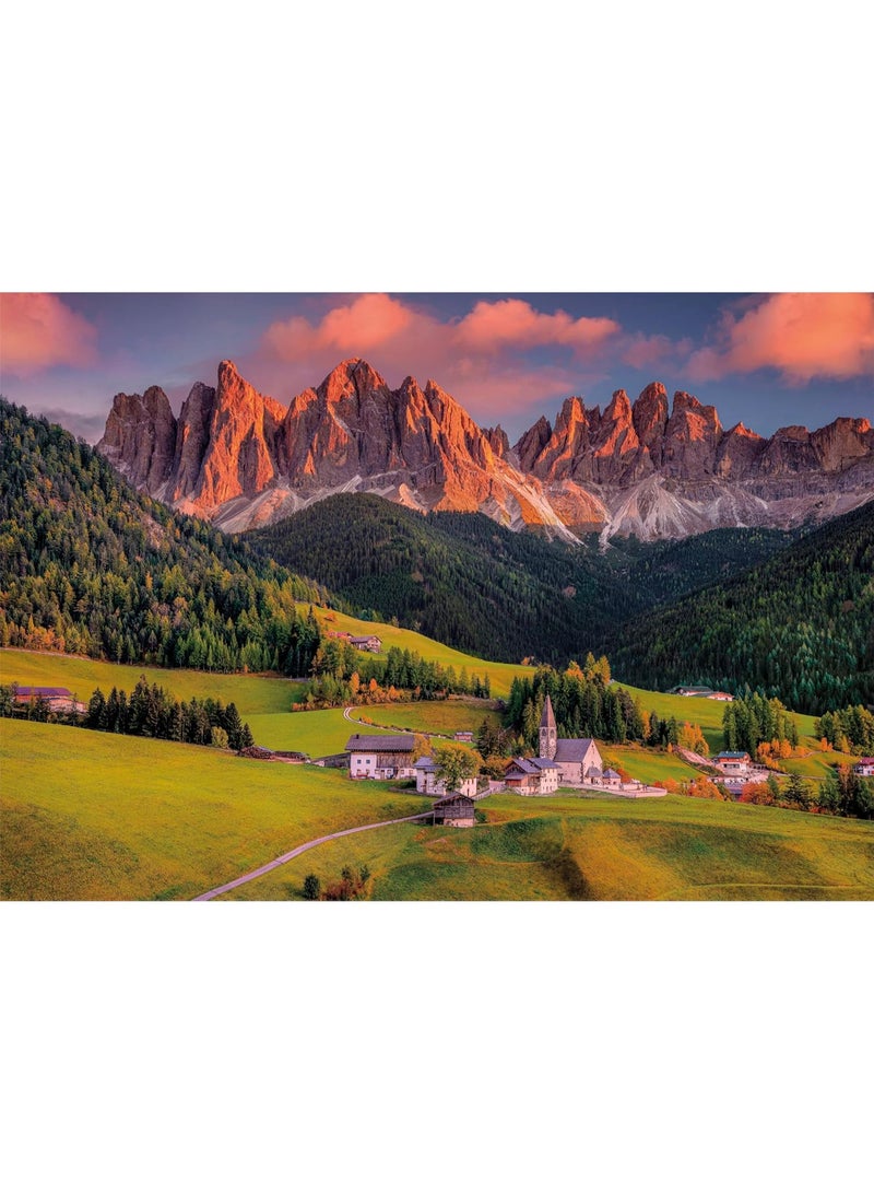 1000 pieces of European rural landscape puzzle - creative design patterns, rich and colorful artistic experience, suitable for adults and children - Image 1