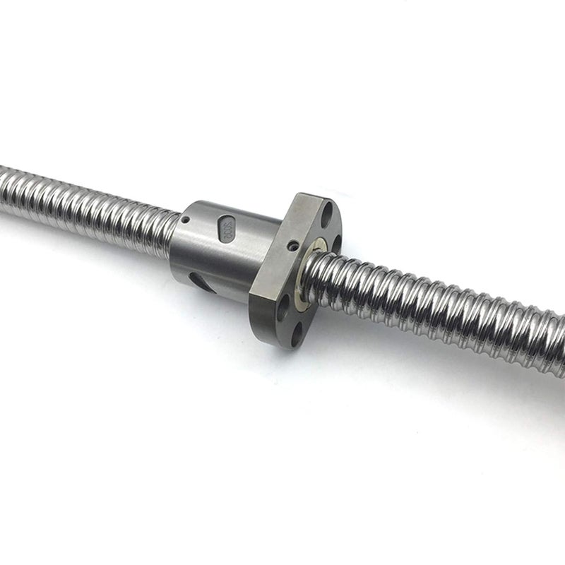 CHUANGNENG Ball Screw SFU2005-1000mm Diameter 20mm Pitch 5mm with Metal Ball Screw Nut, Length 39.4 inch/1000mm for CNC Machine - Image 2