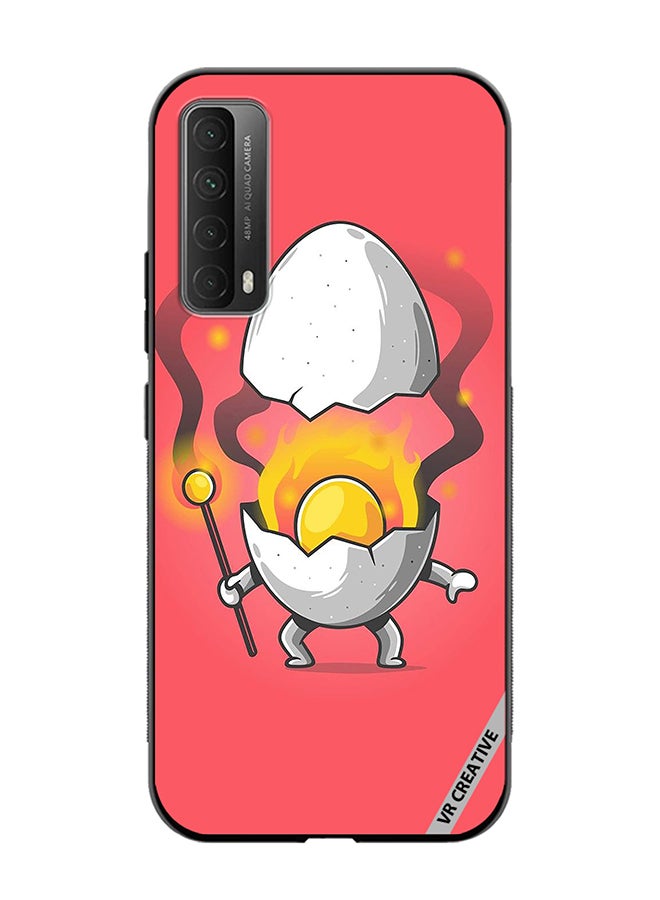 VR CREATIVE Protective Case Cover For Huawei Y7a Cute Fire Egg Design Multicolour - Image 1