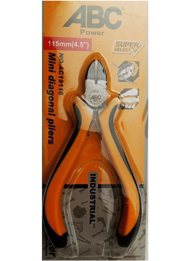 ABC Mini diagonal Pliers, Length 115mm (4.5") Super Select, Polish and Anti-Rust Oil 