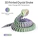 SUMLAND 24in 3D Printed SnakeDual Color Change with TemperatureFlexible 3D Printed AnimalArticulated 3D Printed Crystal AnacondaHome Office Executive Desk Decoration - Image 4