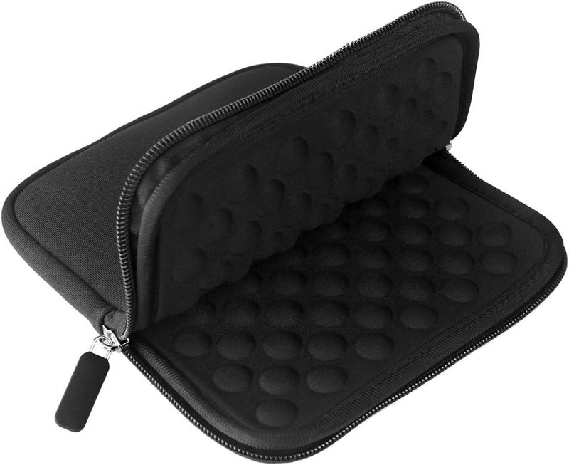 Lacdo Shockproof External CD DVD Hard Drive Sleeve Storage Pouch Bag for Burner Player Writer Blu-Ray BlueFire/Asus/LG/Dell/Asus/Pioneer/HP/VersionTech Neoprene Portable Protective Carrying Case,Black - Image 2