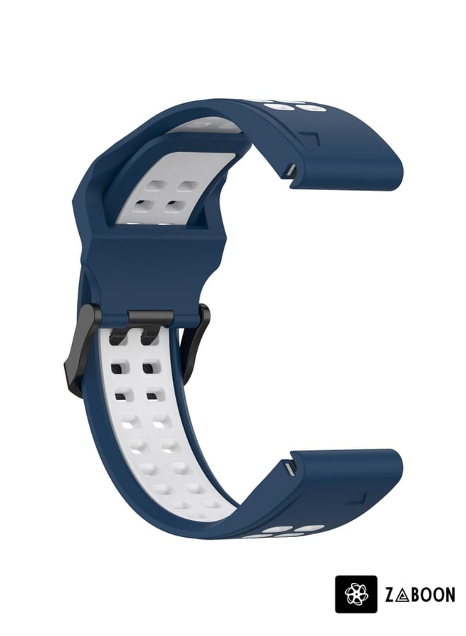 Zaboon Watch Band For Garmin Epix Gen 2 22mm Two-Color Reverse Buckle Silicone - Image 2